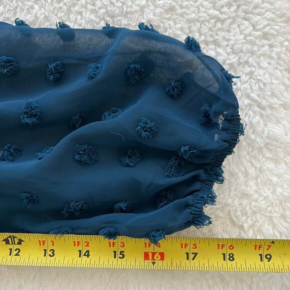 Kirundo Women’s Long Sleeve Blue V Neck Knee Length Dress Size Large - Picture 7 of 9